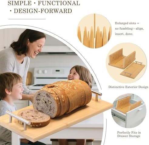 YioQio Bread Slicer with Cutting Board