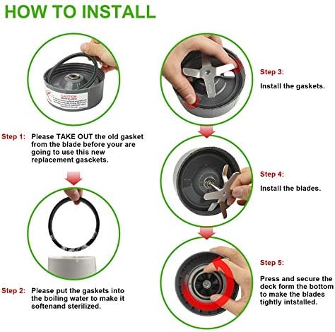 Blender Gasket Replacement Parts 10 Pieces