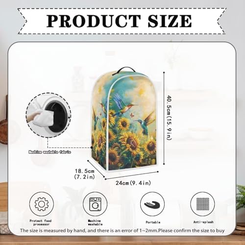 Hummingbirds Sunflower Kitchen Appliance Cover