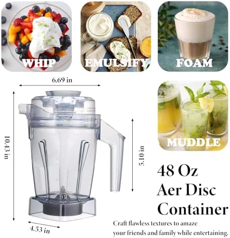 48oz Aer Disc Container for Vitamix Blenders