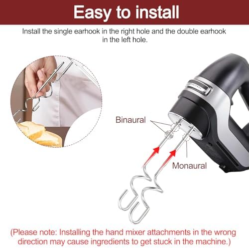 6 PCS Cuisinart Hand Mixer Beaters Replacement