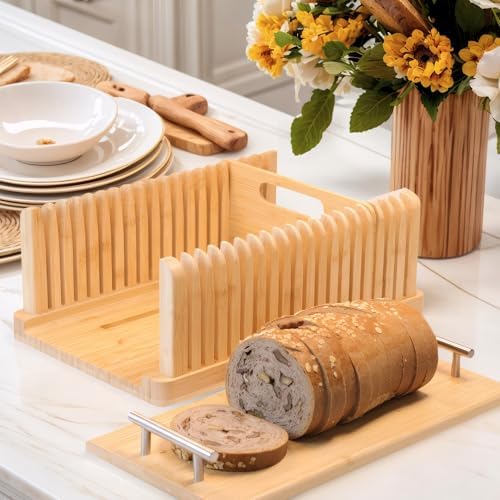 YioQio Bread Slicer with Cutting Board