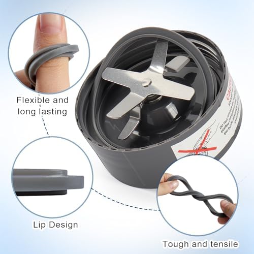 3 Pc Blender Gasket Replacement for NutriBullet 900 Series