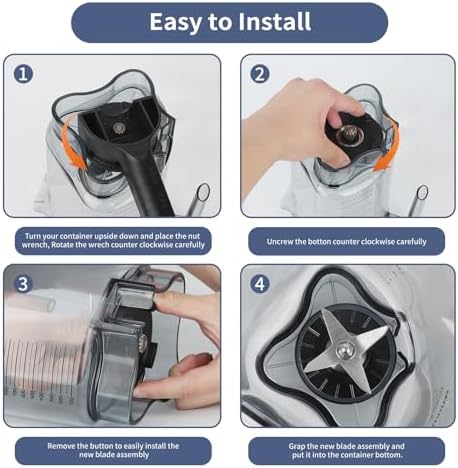 Sacumea Vitamix Wet Blade Replacement Kit