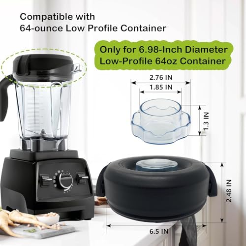 Sacumea 64 Oz Low Profile Blender Lid Replacement
