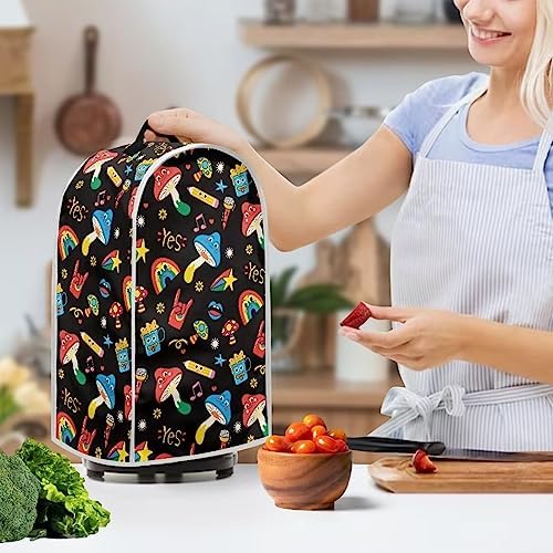 Mushroom Rainbow Blender Cover Dustproof Stain Resistant