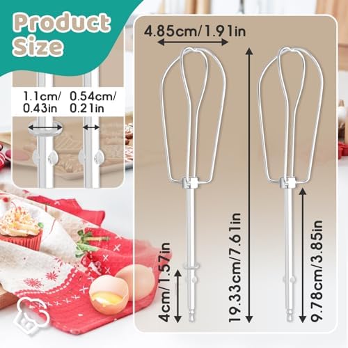 2-Pack Hand Mixer Beaters for Cuisinart CHM Series