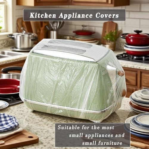 STAYWILD 60 Pcs Clear Small Appliance Dust Covers