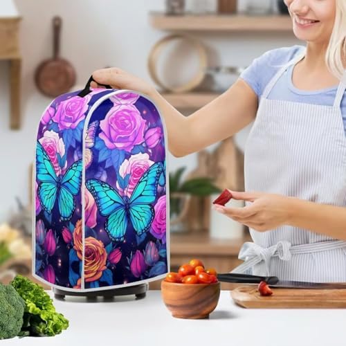 Butterfly Rose Blender Dust Cover with Handle