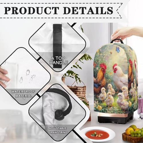 Rooster Blender Cover Waterproof Kitchen Protector