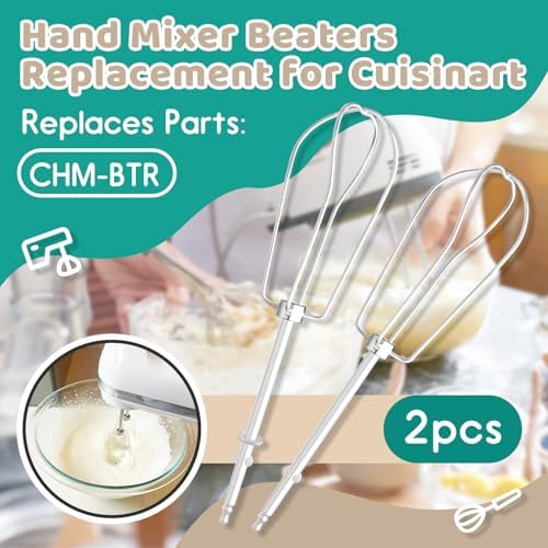 2-Pack Hand Mixer Beaters for Cuisinart CHM Series