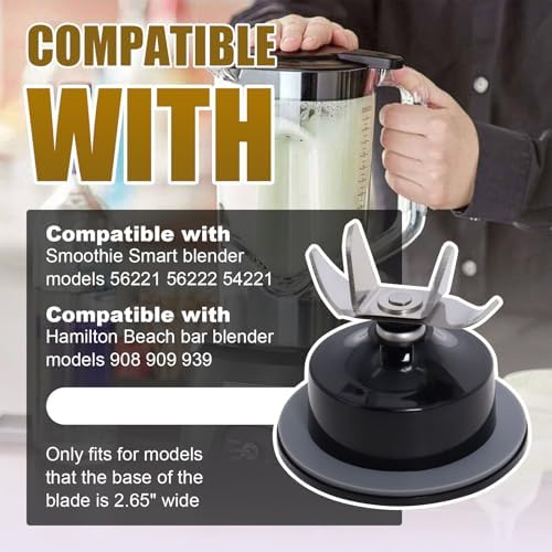 Blender Blade With Gasket Replacement For Hamilton Beach