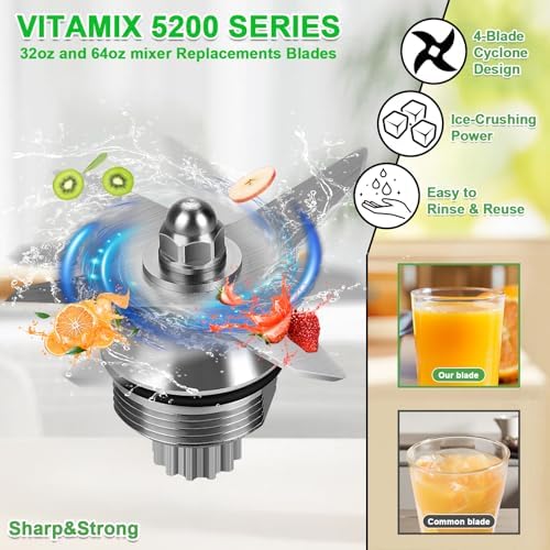 Wet Blender Blade Replacement for Vitamix 5200 Series