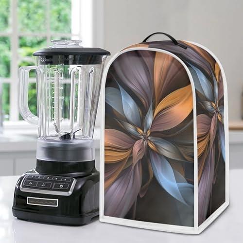 Brown Flower Blender Cover Dust Proof