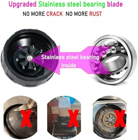 Replacement 4 Inch 7 Fins Male Blender Blade 1