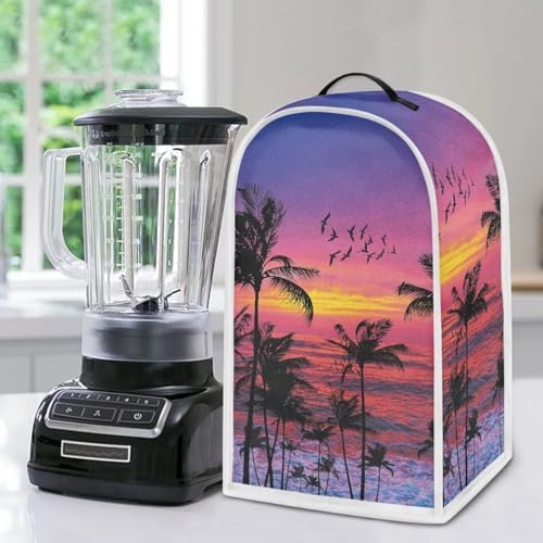 Beach Palm Tree Bird Blender Cover with Handle