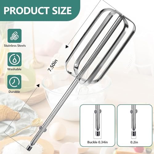 Hand Mixer Beaters Replacement 2 Pack