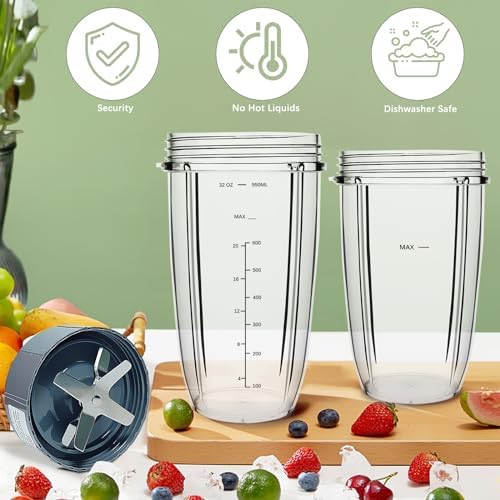 Blender Replacement Parts for Nutribullet 32oz 24oz Cups