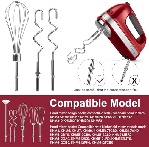 Stainless Steel Hand Mixer Set of 6