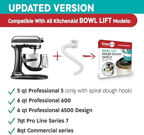 Spiral Dough Hook Shield for KitchenAid Mixer