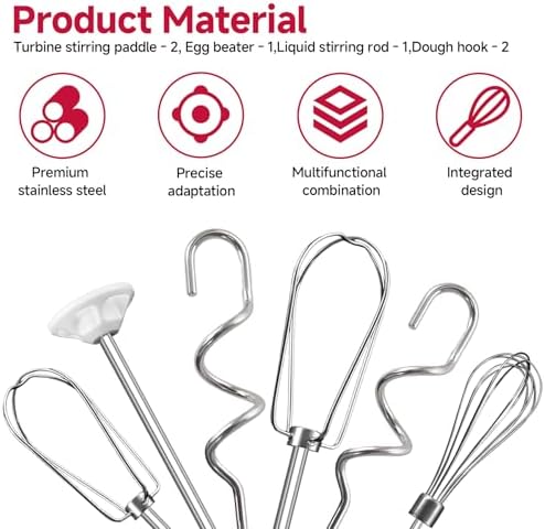 GeekNi Hand Mixer Set of 6 Accessories