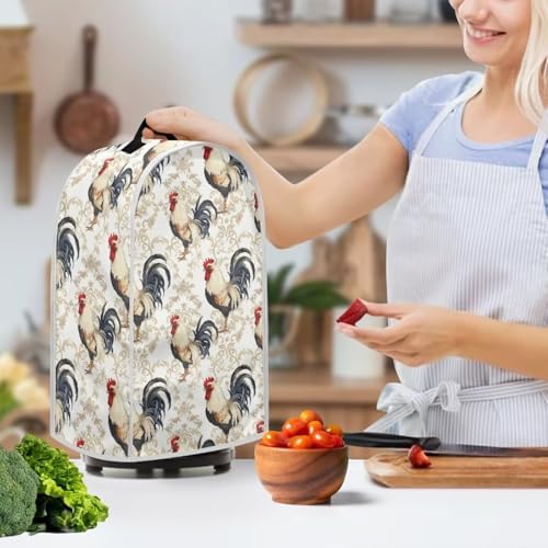 Rooster Print Blender Cover with Handle
