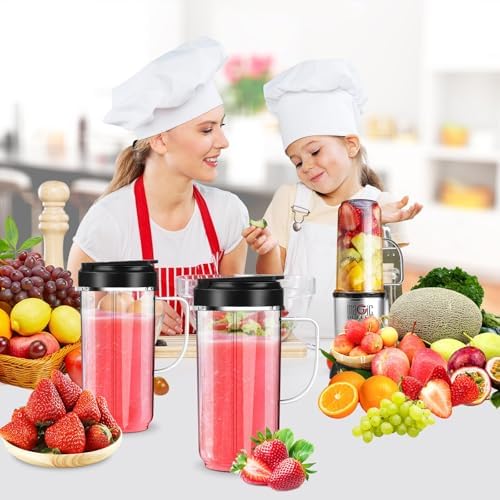 2 Pack Magic Bullet Blender Cups 22oz Replacement