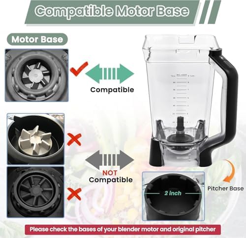 72oz Crushing Pitcher Replacement for Ninja BL660 BL740