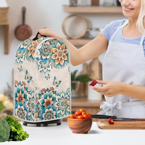 Boho Flower Blender Dust Cover with Handle