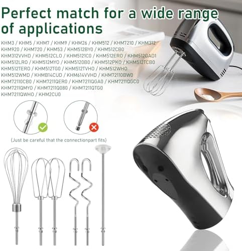 Stainless Steel Hand Mixer Accessories 6-Piece Set