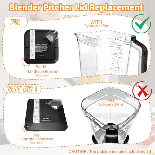 Blender Lid Replacement for Ninja 72 OZ Pitcher 1