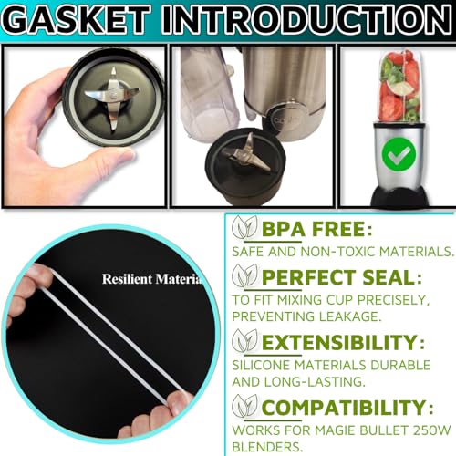 Magic Bullet 8 Cup Lids Gasket Replacement