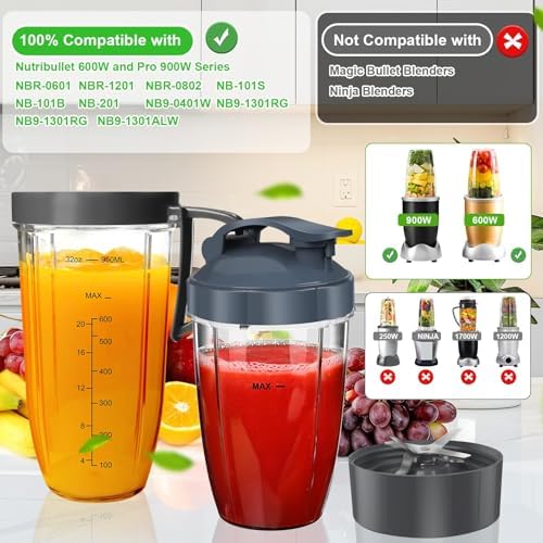 Nutribullet Blender Cups Blade Replacement Set