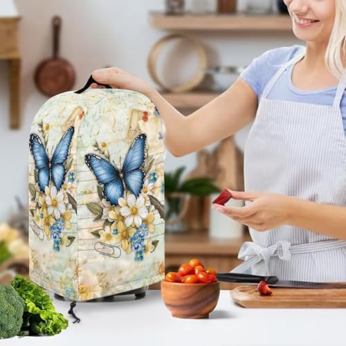 Flower Butterfly Blender Cover with Handle and Drawstring