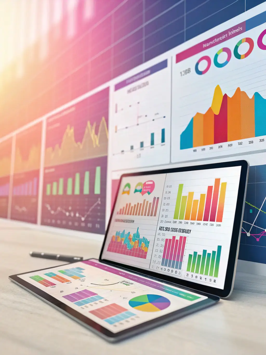 A visual representation of data analytics and insights, showcasing VEYTHRON LTD's expertise in data-driven decision-making. The image should convey accuracy, clarity, and actionable intelligence.